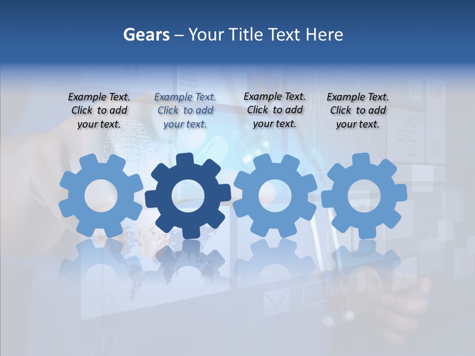 Caucasian Medical Test PowerPoint Template