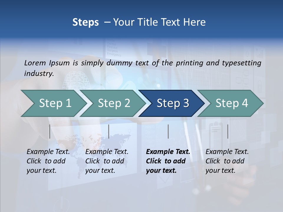 Caucasian Medical Test PowerPoint Template