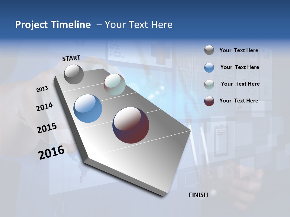 Caucasian Medical Test PowerPoint Template