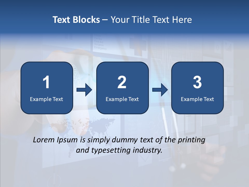 Caucasian Medical Test PowerPoint Template