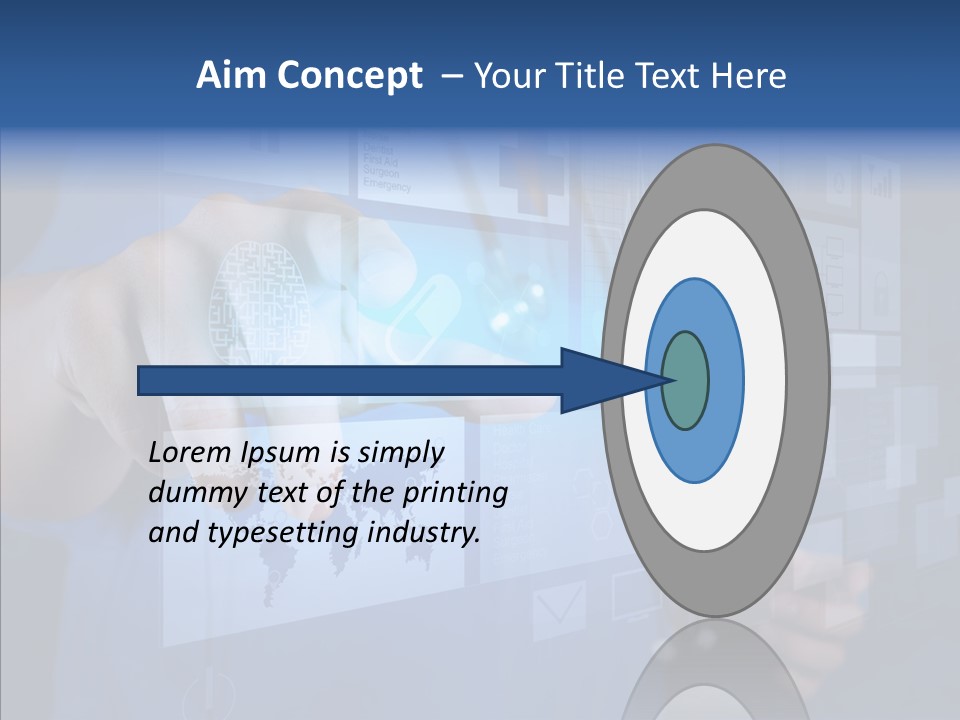 Caucasian Medical Test PowerPoint Template