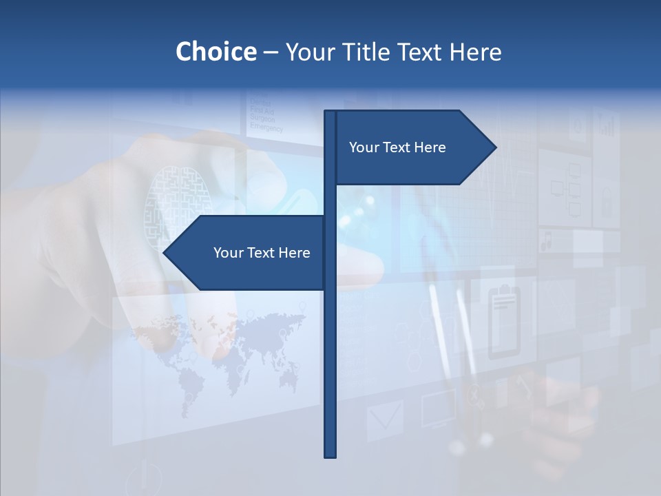 Caucasian Medical Test PowerPoint Template