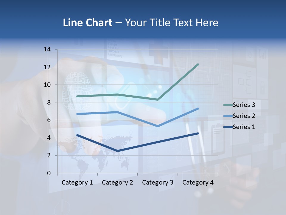 Caucasian Medical Test PowerPoint Template
