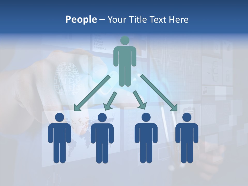 Caucasian Medical Test PowerPoint Template