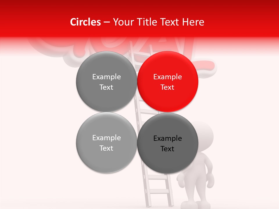 High Conceptual Stairway PowerPoint Template