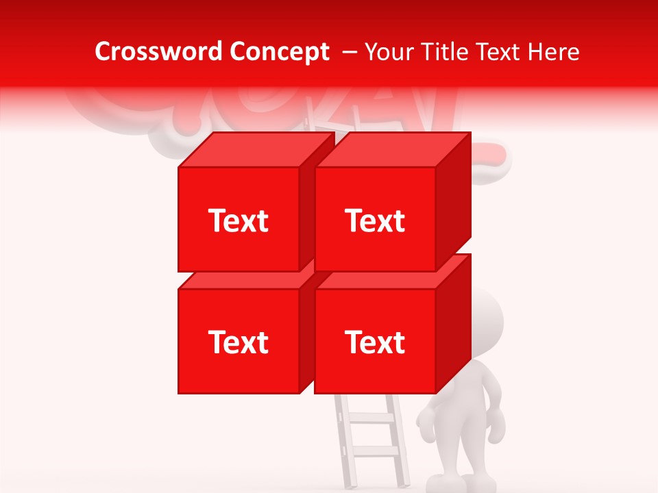 High Conceptual Stairway PowerPoint Template