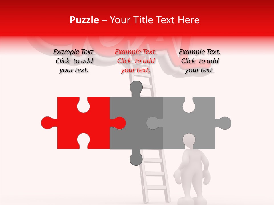High Conceptual Stairway PowerPoint Template