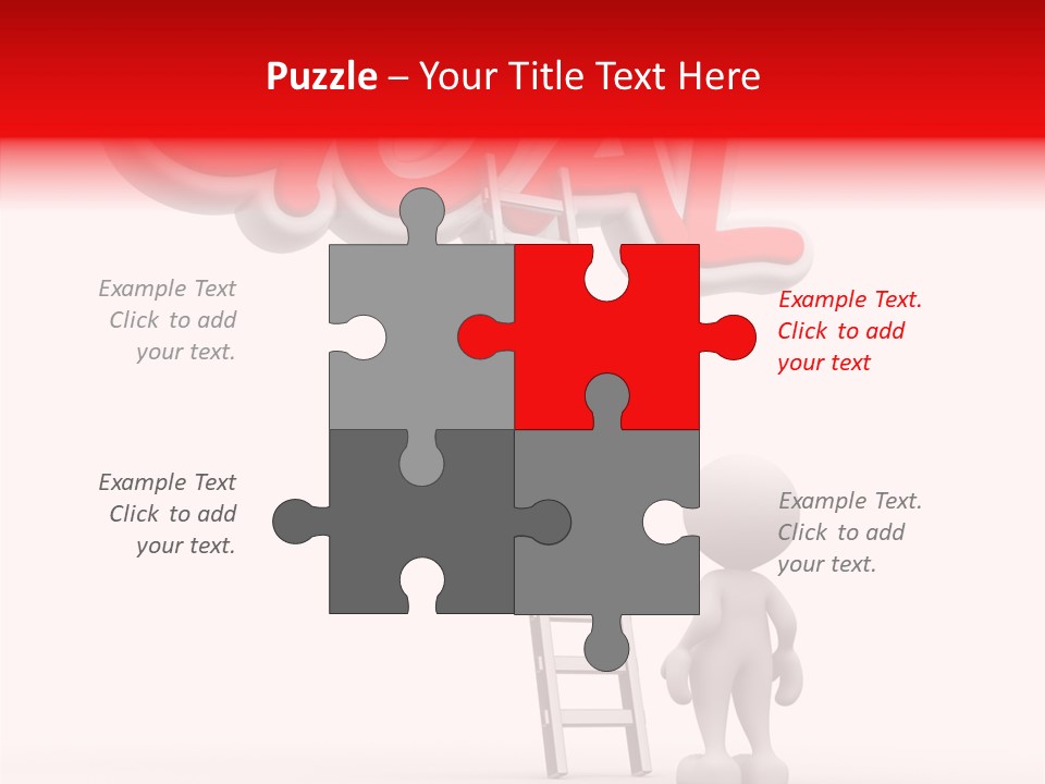 High Conceptual Stairway PowerPoint Template