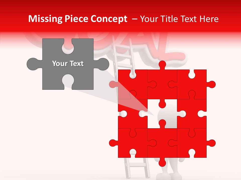 High Conceptual Stairway PowerPoint Template
