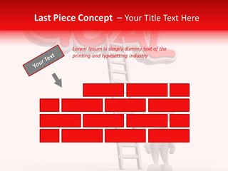 High Conceptual Stairway PowerPoint Template