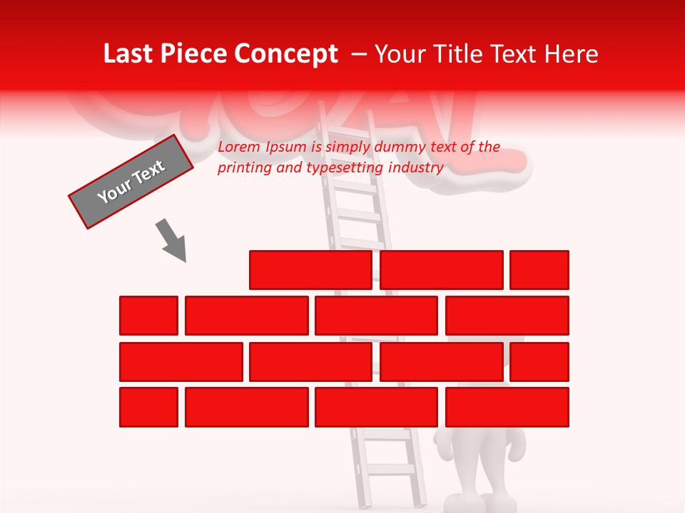 High Conceptual Stairway PowerPoint Template