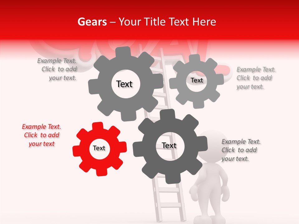 High Conceptual Stairway PowerPoint Template
