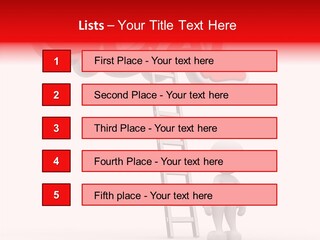 High Conceptual Stairway PowerPoint Template