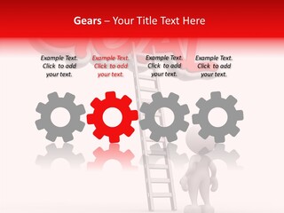 High Conceptual Stairway PowerPoint Template