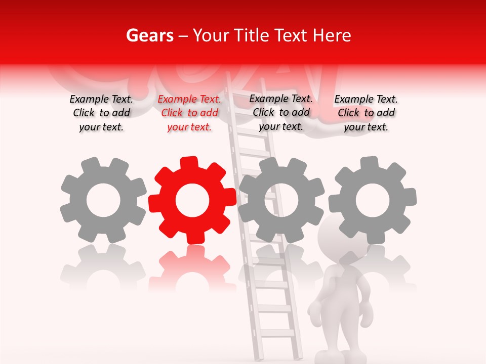 High Conceptual Stairway PowerPoint Template