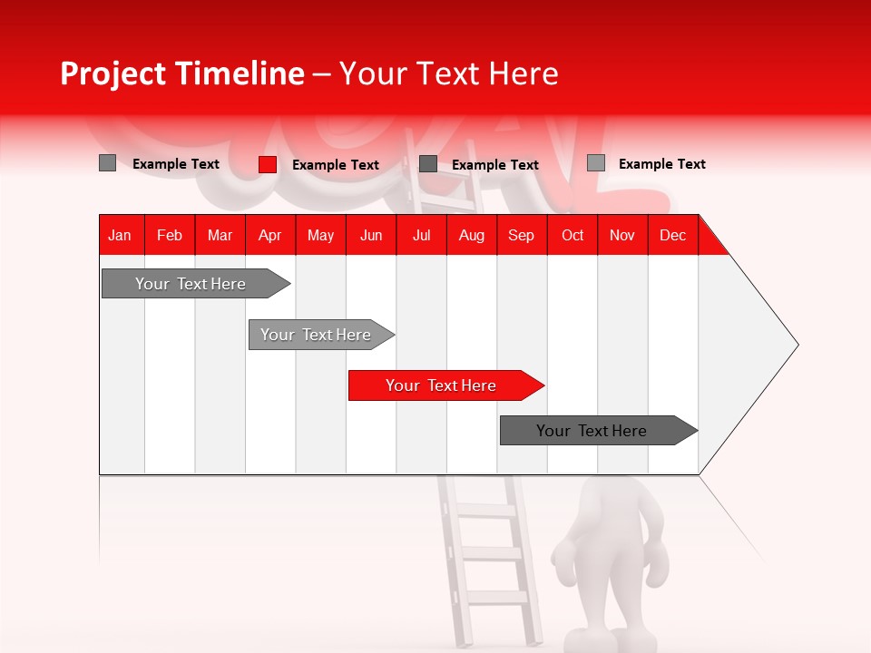 High Conceptual Stairway PowerPoint Template