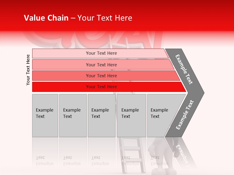 High Conceptual Stairway PowerPoint Template