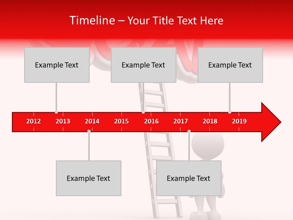 High Conceptual Stairway PowerPoint Template