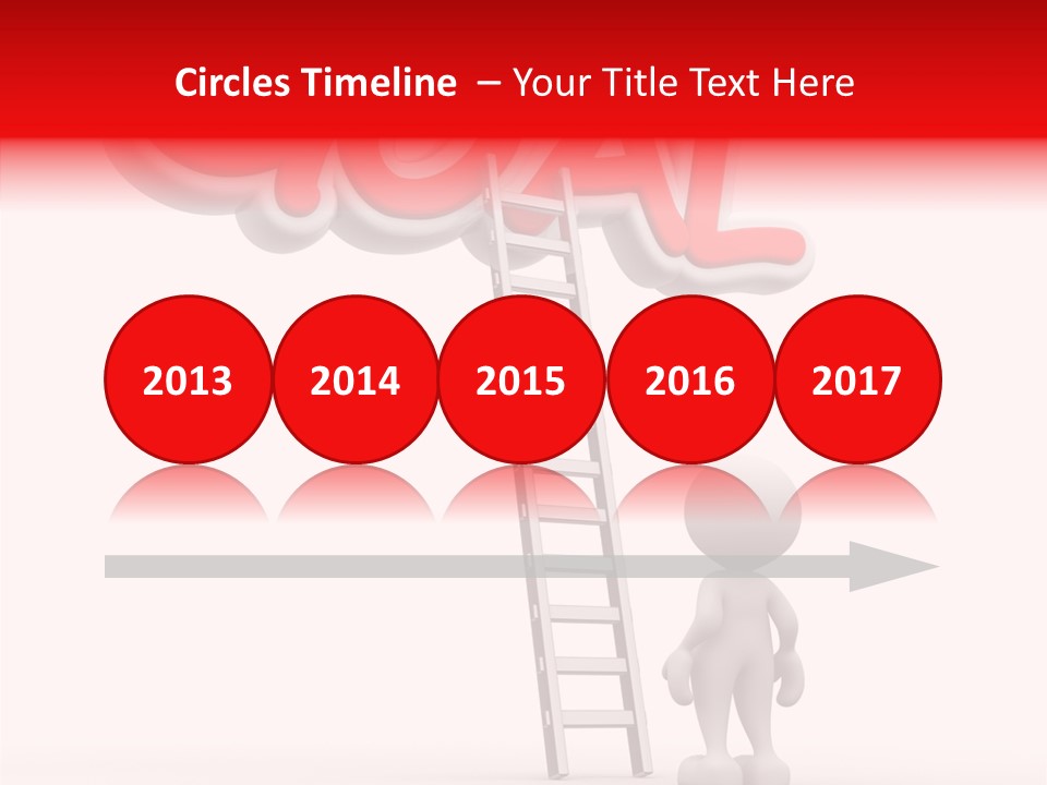 High Conceptual Stairway PowerPoint Template
