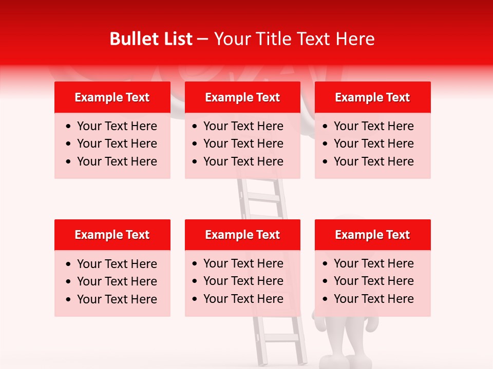 High Conceptual Stairway PowerPoint Template
