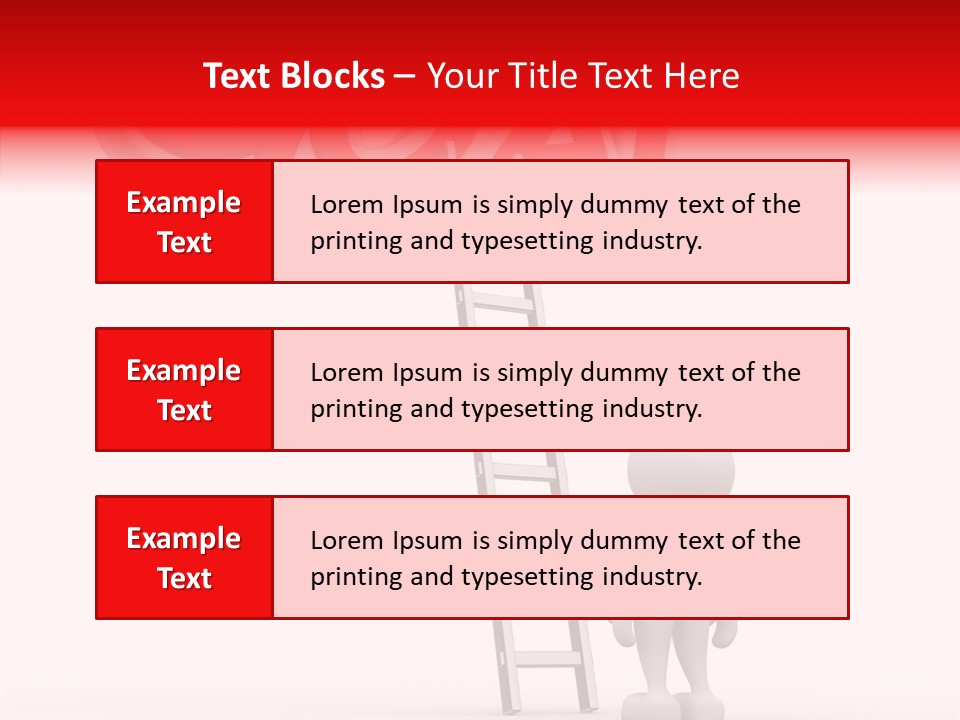 High Conceptual Stairway PowerPoint Template