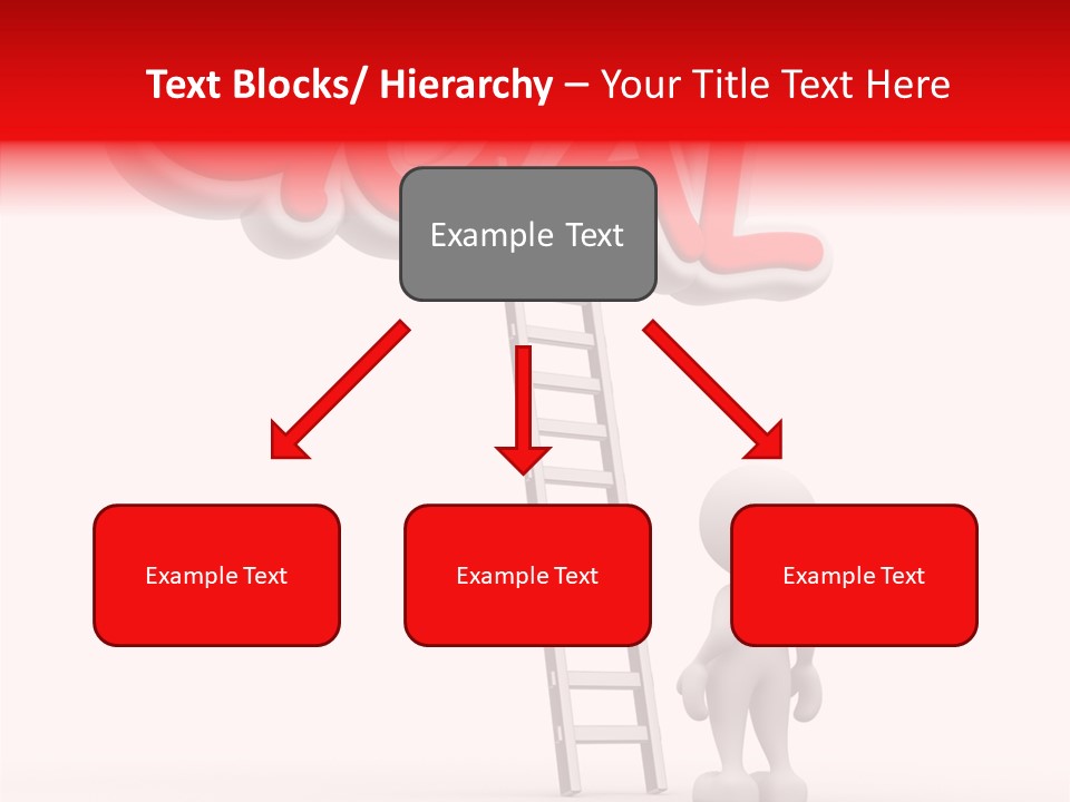 High Conceptual Stairway PowerPoint Template
