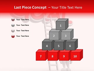 High Conceptual Stairway PowerPoint Template