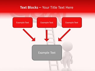 High Conceptual Stairway PowerPoint Template