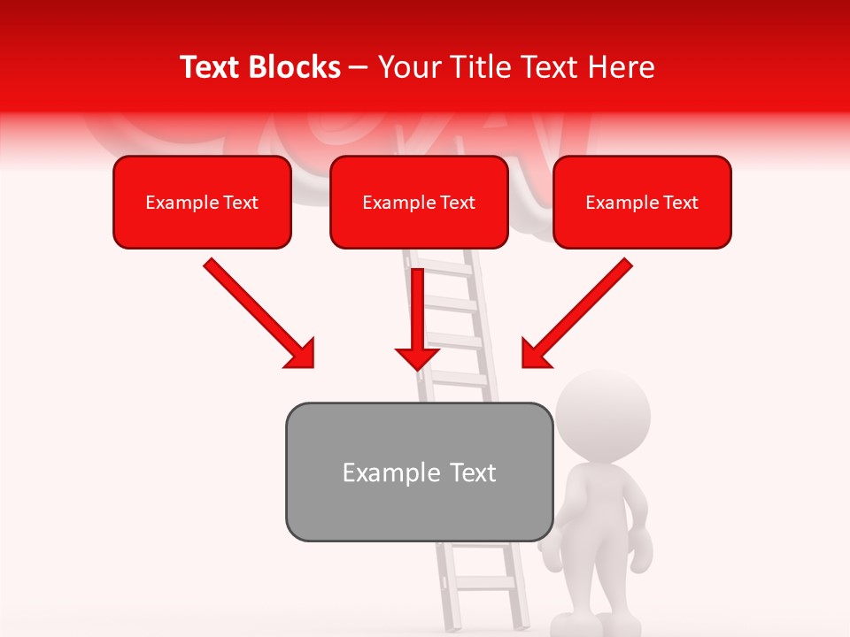 High Conceptual Stairway PowerPoint Template
