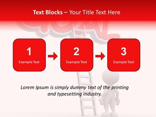 High Conceptual Stairway PowerPoint Template