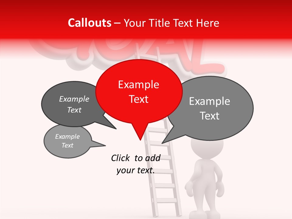 High Conceptual Stairway PowerPoint Template
