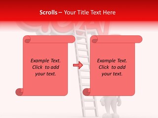 High Conceptual Stairway PowerPoint Template