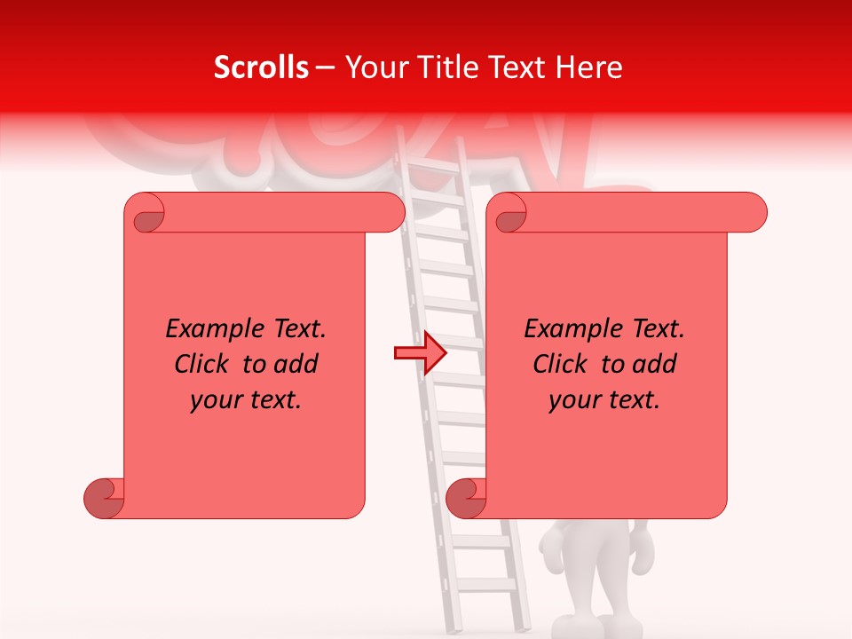 High Conceptual Stairway PowerPoint Template