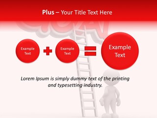 High Conceptual Stairway PowerPoint Template