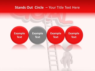 High Conceptual Stairway PowerPoint Template