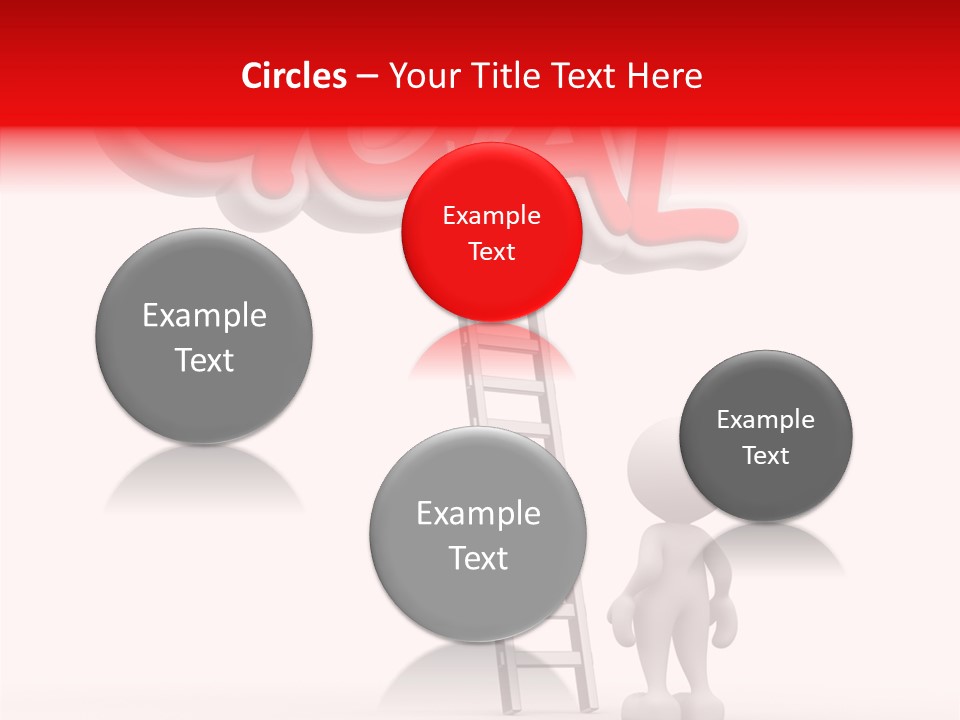 High Conceptual Stairway PowerPoint Template