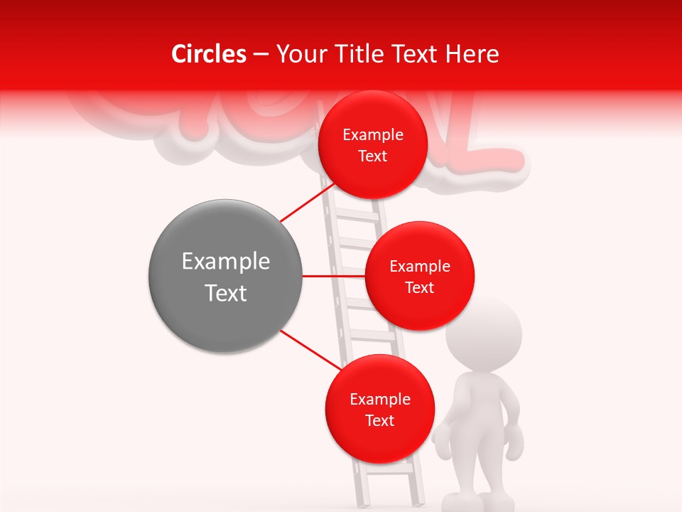 High Conceptual Stairway PowerPoint Template