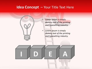 High Conceptual Stairway PowerPoint Template