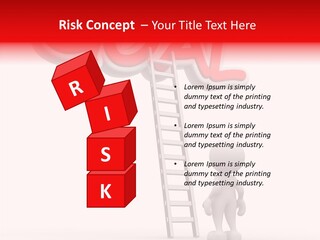 High Conceptual Stairway PowerPoint Template