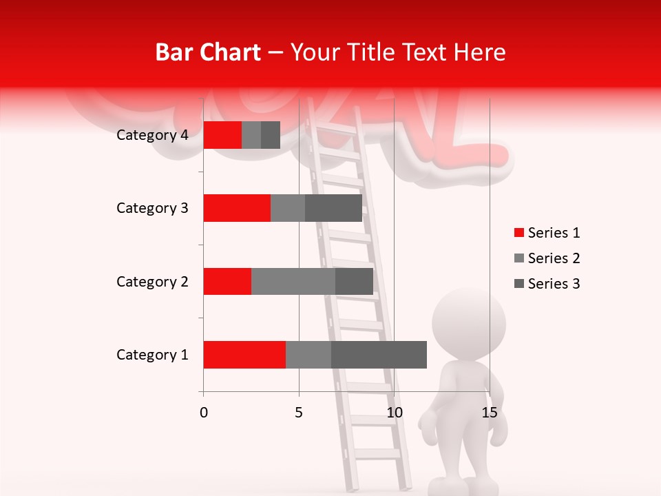 High Conceptual Stairway PowerPoint Template