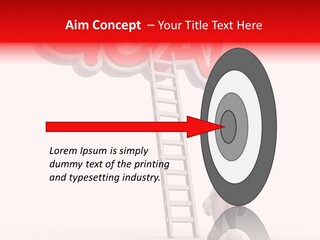 High Conceptual Stairway PowerPoint Template