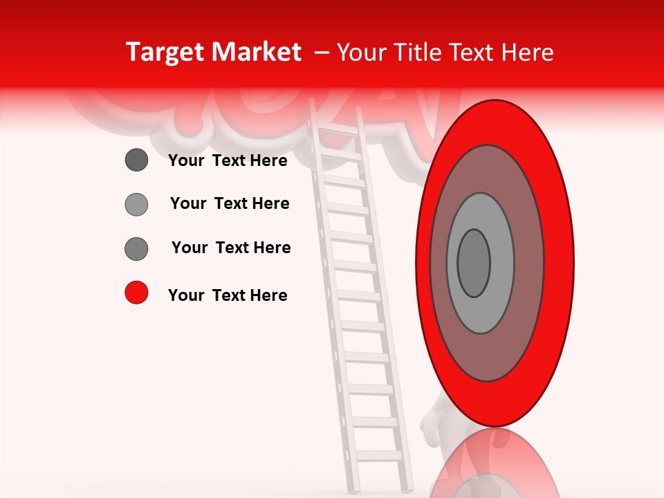 High Conceptual Stairway PowerPoint Template