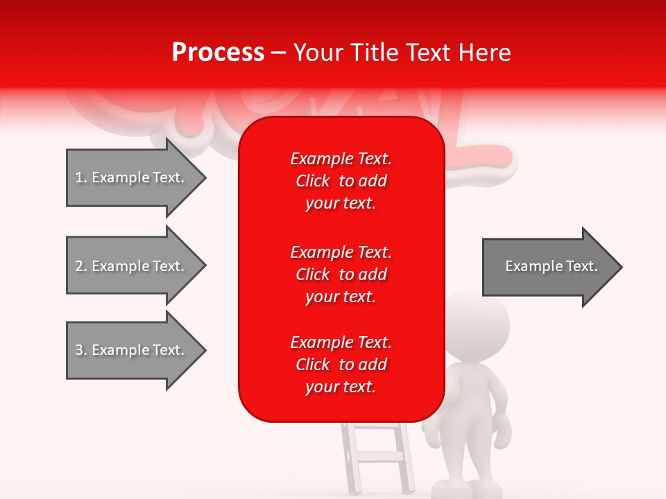 High Conceptual Stairway PowerPoint Template
