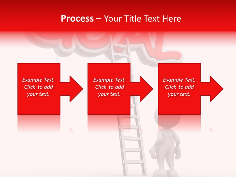 High Conceptual Stairway PowerPoint Template