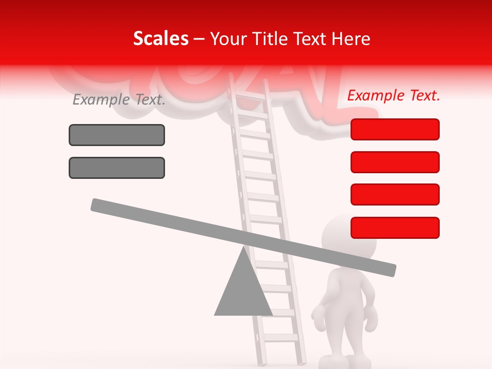 High Conceptual Stairway PowerPoint Template
