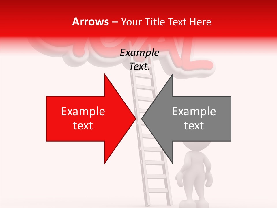 High Conceptual Stairway PowerPoint Template