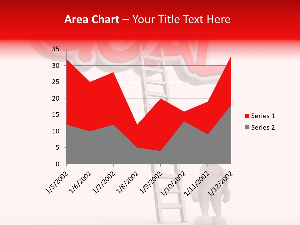 High Conceptual Stairway PowerPoint Template