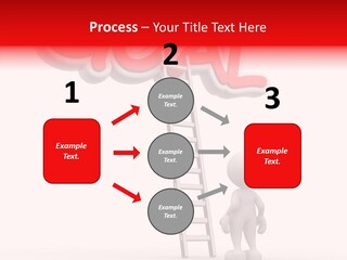 High Conceptual Stairway PowerPoint Template