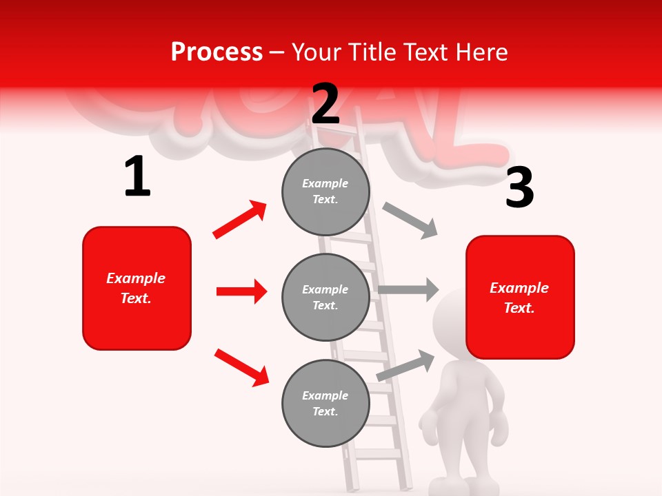 High Conceptual Stairway PowerPoint Template