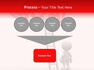 High Conceptual Stairway PowerPoint Template